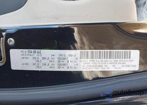 2016 Dodge Grand Caravan Se z USA, uszkodzony, nr VIN 2C4RDGBG4GR195809